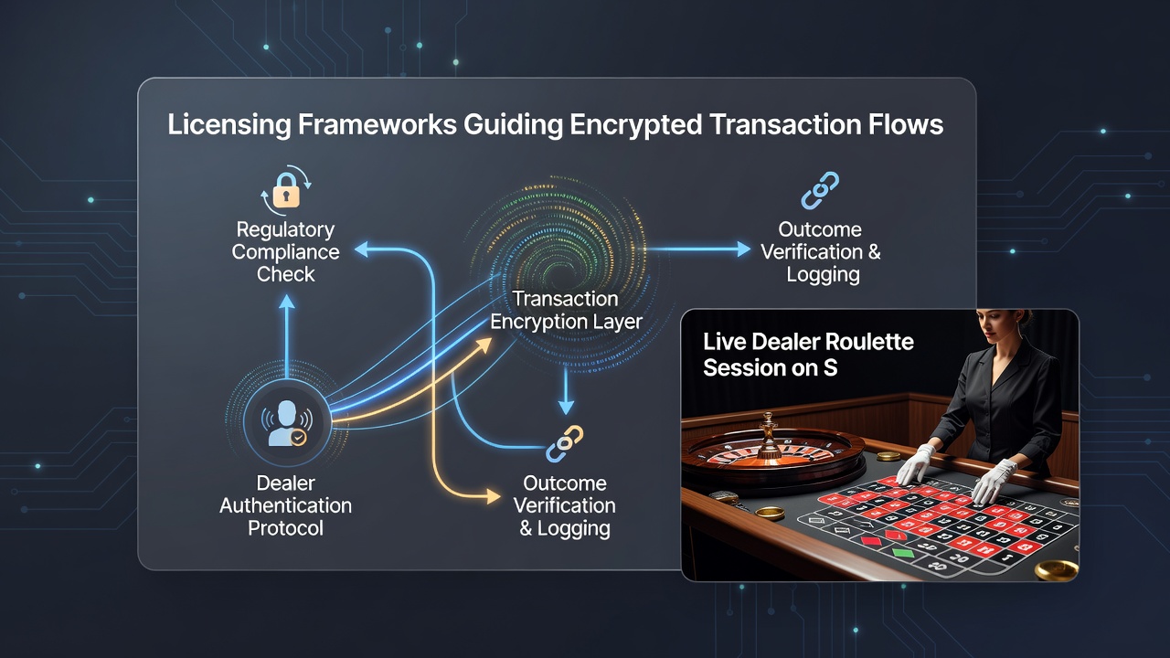 Secure data exchange between mobile device and licensed Swiss roulette server